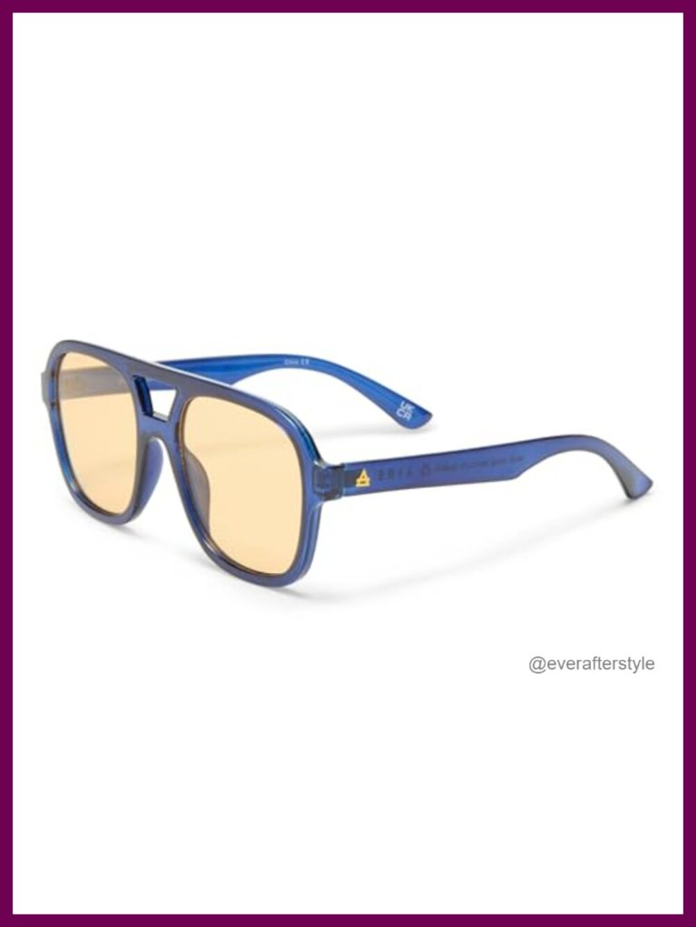 Aviator Sunglasses Non-Polarized Plastic Lenses Full Coverage